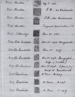 Fig. 3. Details from Irene Hore's notebook