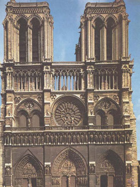 Notre Dame, Paris with the great rose window