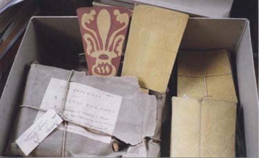 Box containing lithographs from St Pierre-sur-Dives, France (The Commandery, Worcester)